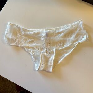 Urban Outfitters Cream Sheer Lace Brief